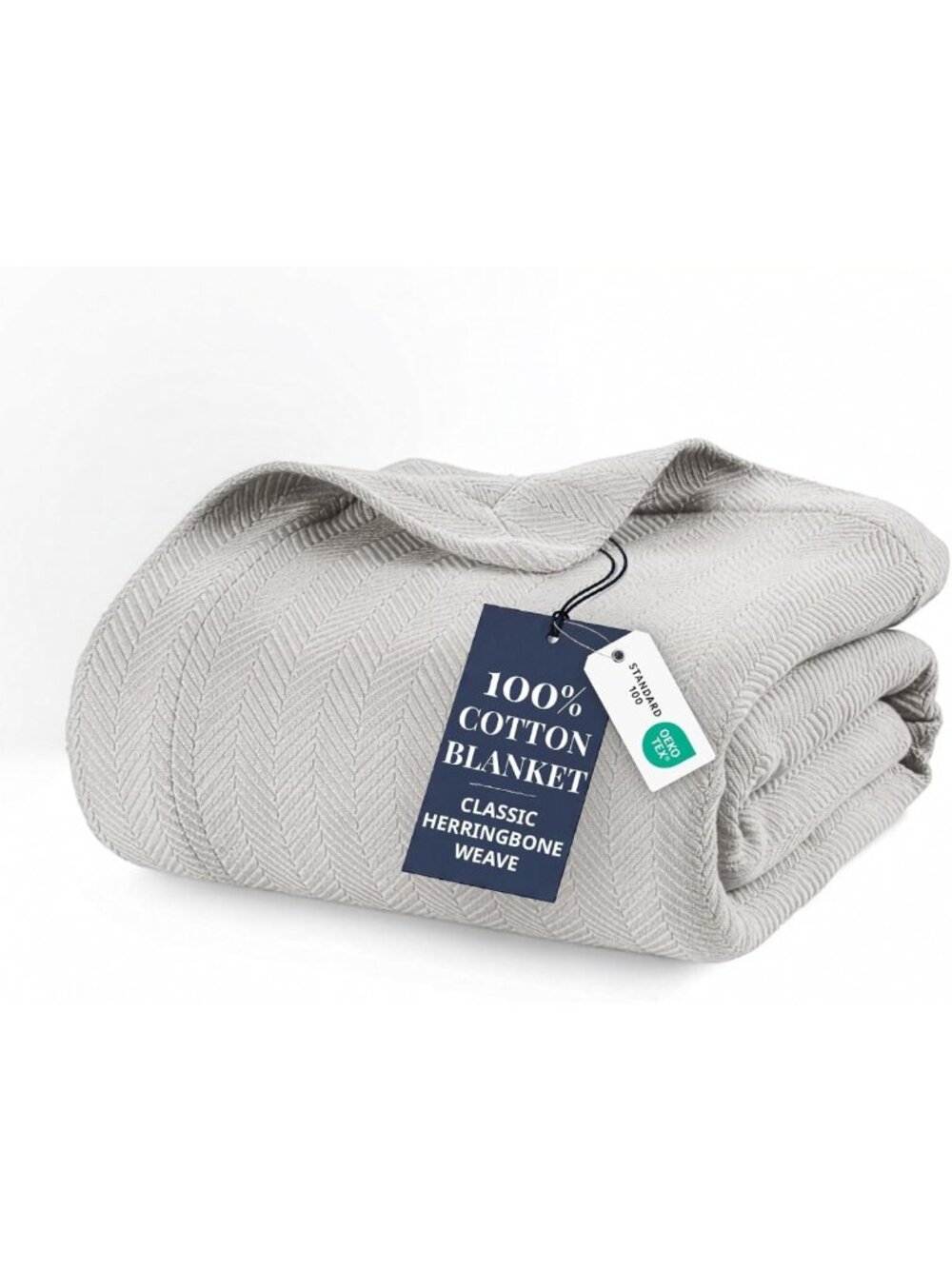 Cozy Queen Linen Couch Blanket, 350 GSM Soft Cotton, Medium Weight Throw Blanket